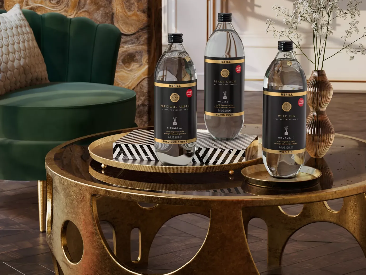 New Rituals Black Oudh Refill Fragrance Sticks