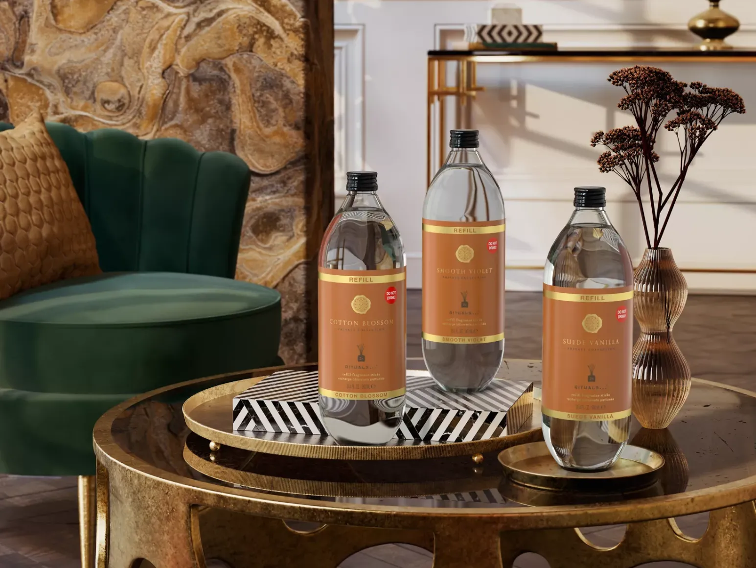 Online Rituals Cotton Blossom Refill Fragrance Sticks