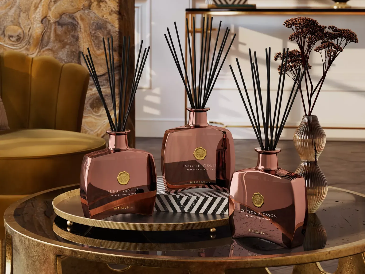 Online Rituals Suede Vanilla Fragrance Sticks