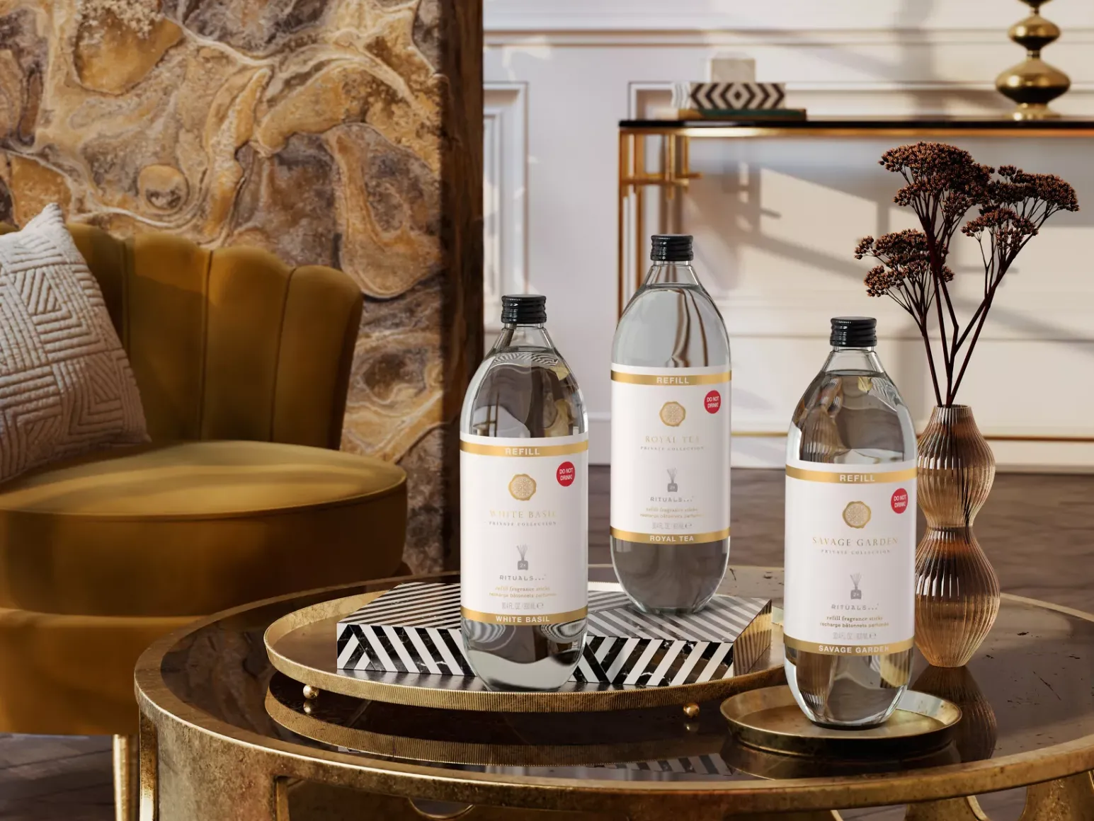 Sale Rituals White Basil Refill Fragrance Sticks